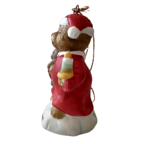 Vintage CVS Traditions Ceramic Ornament Teddy Bear Christmas 1997 Xmas Holiday - Picture 7 of 12